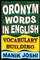 Oronym Words in English