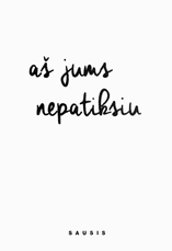 aš jums nepatiksiu