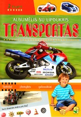 Albumėlis su lipdukais. Transportas (2 knygelė)