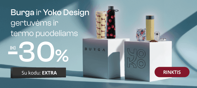 Burga ir Yoko Design gertuvėms - extra nuolaidos iki -30%