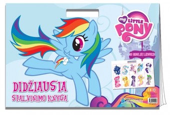 Mažieji poniai. Didžiausia spalvinimo knyga