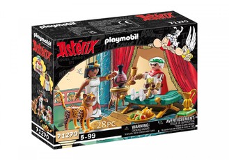 Playmobil Asterix 71270 – Cezaris ir Kleopatra su leopardu