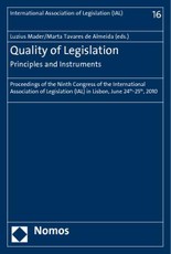 Quality of Legislation - Principles and Instruments