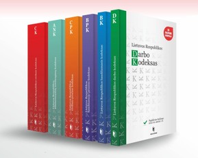 Šešių KODEKSŲ komplektas: Civilinis kodeksas, Civilinio proceso kodeksas, Baudžiamasis kodeksas, Baudžiamojo proceso kodeksas, Administracinių nusižengimų kodeksas, Darbo kodeksas