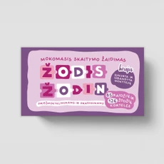 Mokomasis skaitymo žaidimas „Žodis žodin“