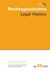 Rechtsgeschichte Legal History (Rg)