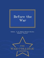 Before the War - War College Series