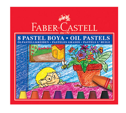Aliejinės kreidelės Faber-Castell, 8 sp.