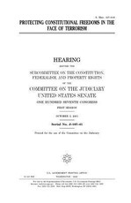 Protecting constitutional freedoms in the face of the terrorism