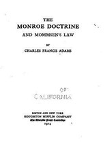 The Monroe Doctrine and Mommsen's Law