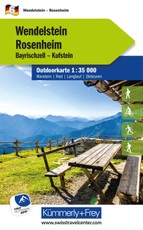 Kümmerly+Frey Outdoorkarte Deutschland 6 Wendelstein, Rosenheim 1:35.000