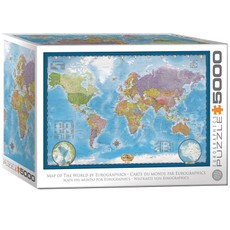 Dėlionė „Pasaulio politinis žemėlapis“, 5000 detalių Dėlionė „Pasaulio politinis žemėlapis“, 5000 detalių