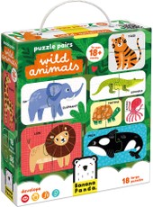 Lavinamasis žaidimas „Puzzle Pairs Wild Animals“ Lavinamasis žaidimas „Puzzle Pairs Wild Animals“