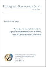 Prevention of Imperata invasion in upland cultivated fields in the montane forest of Central Sulawesi, Indonesia