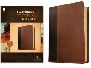 NLT Every Man's Bible, Large Print, Filament Enabled, Tutone (Leatherlike, Brown/Tan, Red Letter)