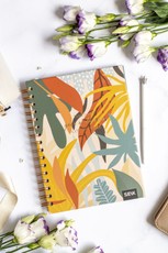 Taškuotas sąsiuvinis kietu viršeliu spiraliniu įrišimu „Dreams“