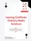 Leaving Certificate Ordinary Maths Solutions 2018/2019