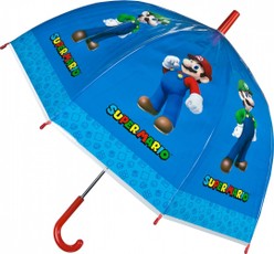 Vaikiškas permatomas rankinis skėtis Super Mario
