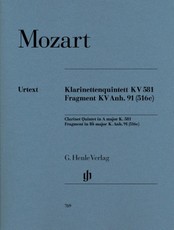 Mozart, Wolfgang Amadeus - Klarinettenquintett A-dur KV 581 und Fragment KV Anh. 91 (516c)