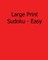 Large Print Sudoku - Easy