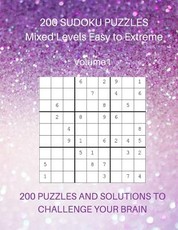 200 Sudoku Puzzles Mixed Levels Easy to Extreme