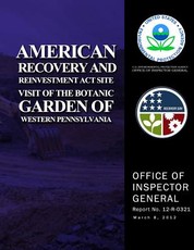 American Recovery and Reinvestment Act Site Visit of the Botanic Garden of Western Pennsylvania