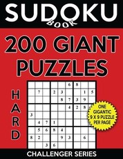 Sudoku Book 200 Hard GIANT Size Puzzles