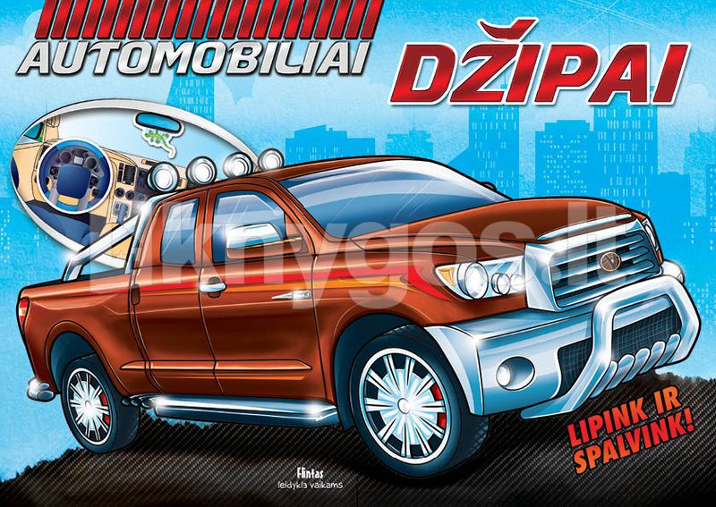 Dzipai Automobiliai Lipink Ir Spalvink Knygos Lt