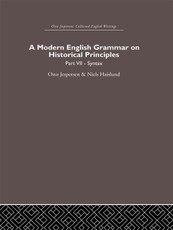 Jespersen, O: Modern English Grammar on Historical Principle