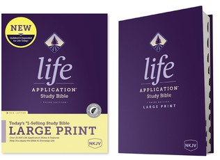 NKJV Life Application Study Bible, Third Edition, Large Print (Red Letter, Hardcover, Indexed)