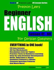 Preston Lee's Beginner English Lesson 41 - 60 For Serbian Speakers