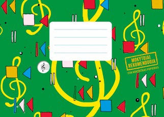 Natų sąsiuvinis MUZIKA, A5, 12 l.