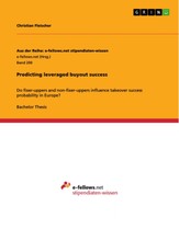 Predicting leveraged buyout success