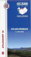 Island Atlaskort 18 Eyjafjördur 1:100.000