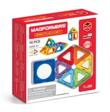 MAGFORMERS Magnetinis rinkinys „Basic Plus“, 14 vnt. MAGFORMERS Magnetinis rinkinys „Basic Plus“, 14 vnt.