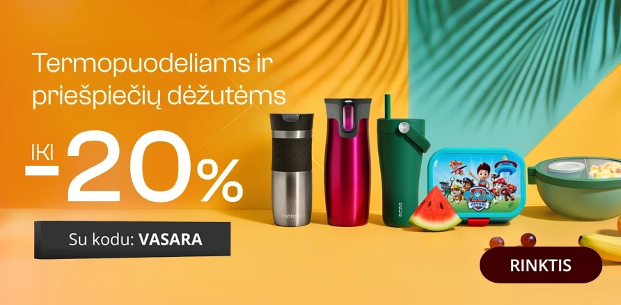 Akcija termopuodeliams ir pietų dėžutėms