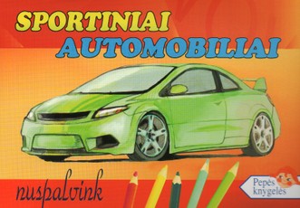 Sportiniai automobiliai. Nuspalvink