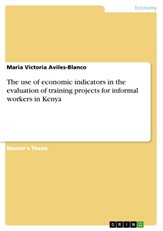 The use of economic indicators in the evaluation of training projects for informal workers in Kenya