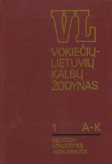 Vokiečių–lietuvių kalbų žodynas 1 dalis,  A–K (1989)