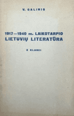 1917–1940 m. laikotarpio lietuvių literatūra