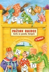 Pažink raides kartu su pasakų herojais: su lipdukais