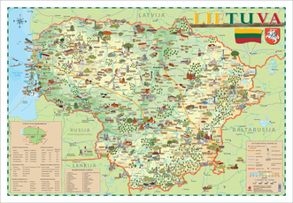 Lietuva. Iliustruotasis žemėlapis vaikams