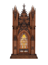 Medinis konstruktorius ROBOTIME „Twin–Tower Cathedral 3D“, 111 dalių