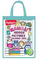 Kawaii Hidden Pictures Fun-To-Go Coloring Kit