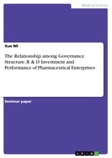 The Relationship among Governance Structure, R & D Investment and Performance of Pharmaceutical Enterprises