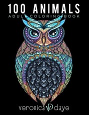 100 Animals Adult Coloring Book: Relaxing, Calming, Stress Relieving Designs