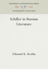 Schiller in Russian Literature