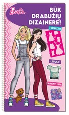 Barbė. Būk drabužių dizainere! Užduotėlės su lipdukais