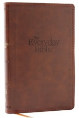 Nkjv, the Everyday Bible, Leathersoft, Brown, Red Letter, Comfort Print