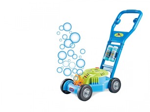 Žaislinė vejapjovė – muilo burbulų mašina su muzika